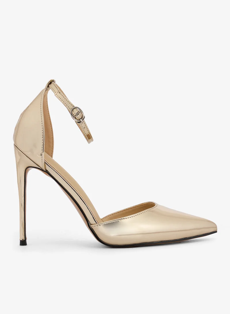 Gold Metallic High Heel Pumps